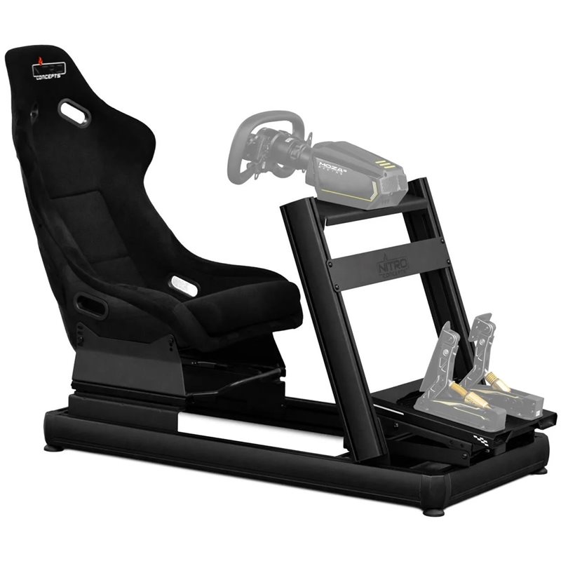 Nitro Concepts E-Racer, Core Bundle, musta