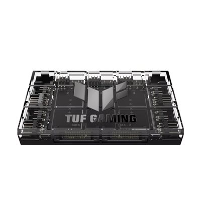 Asus (Outlet) TUF Gaming ARGB PWM Fan Hub, 6-porttinen tuuletinhubi, musta/läpinäkyvä