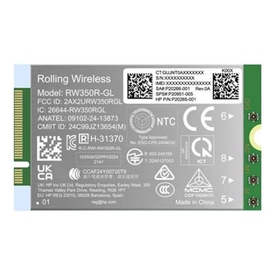 HP 4G LTE-AP Cat 19 WWAN, sisäinen 4G LTE -modeemi, M.2 -kortti