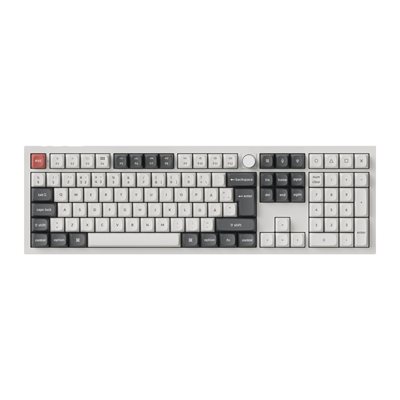 Keychron Q6 Ultra, 8K langaton mekaaninen näppäimistö, 100%, Keychron POM Red, valkoinen