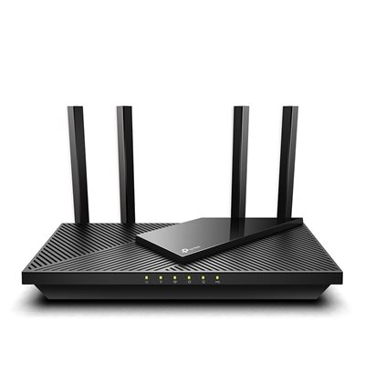 TP-Link Archer AX55, Dual-band AX3000 Wi‑Fi 6 -reititin, musta