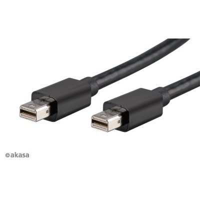 Akasa Mini DisplayPort 1.2 - Mini DisplayPort 1.2 -kaapeli, 2m, musta