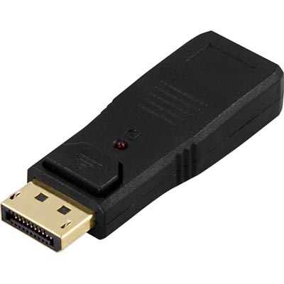 Deltaco DisplayPort - HDMI adapteri, 20-pin uros - 19-pin naaras