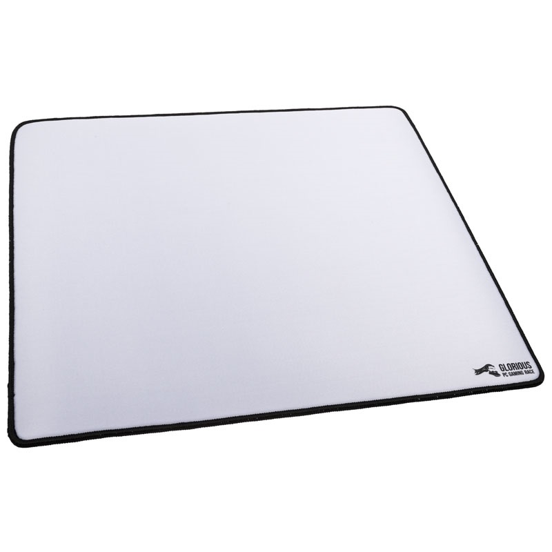 Glorious XL Heavy Gaming Mouse Pad - White Edition -pelihiirimatto, valkoinen/musta