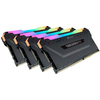 Corsair 32GB (4 x 8GB) Vengeance RGB PRO, DDR4 3600MHz, CL18, 1.35V, musta