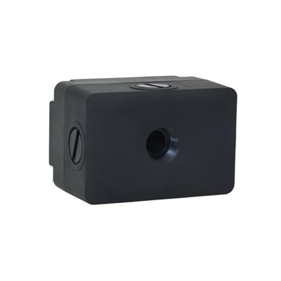 Alphacool Eisstation 40 DC-LT, pumpun kansi + nestesäiliö, musta