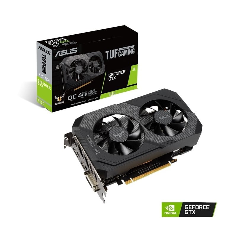 Asus GeForce GTX 1650 TUF Gaming - OC Edition -näytönohjain, 4GB GDDR6