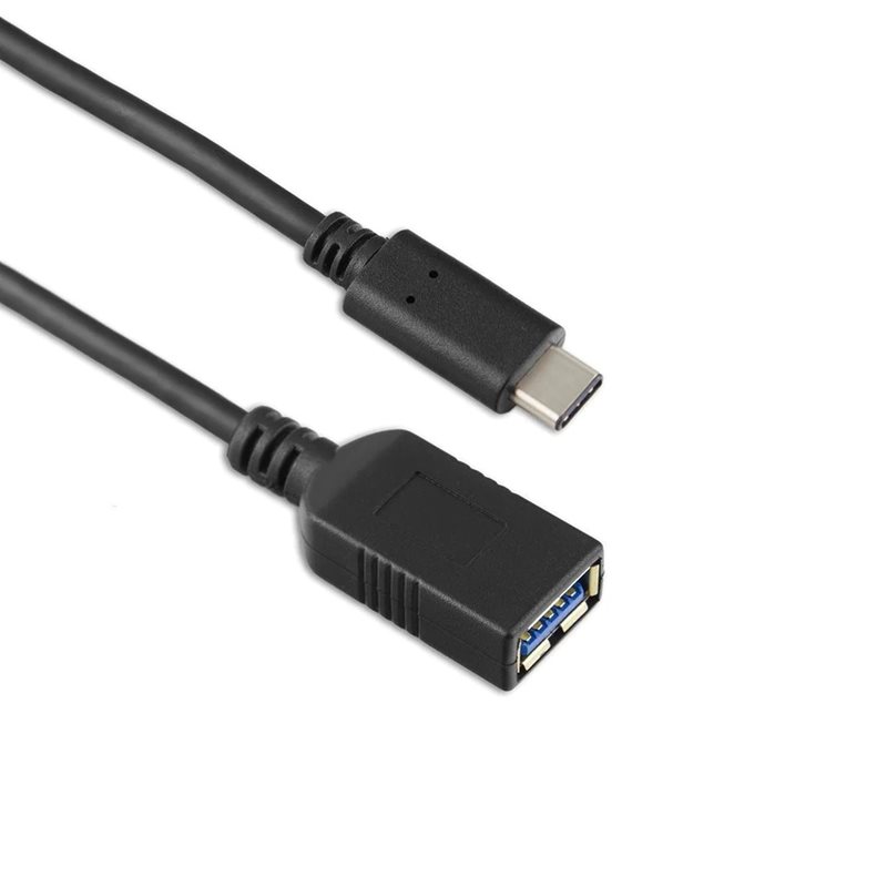 Targus 3.1 Gen1 USB-C - USB-A -jatkokaapeli, uros-naaras, 5Gbps, 3A, 0,15m, musta