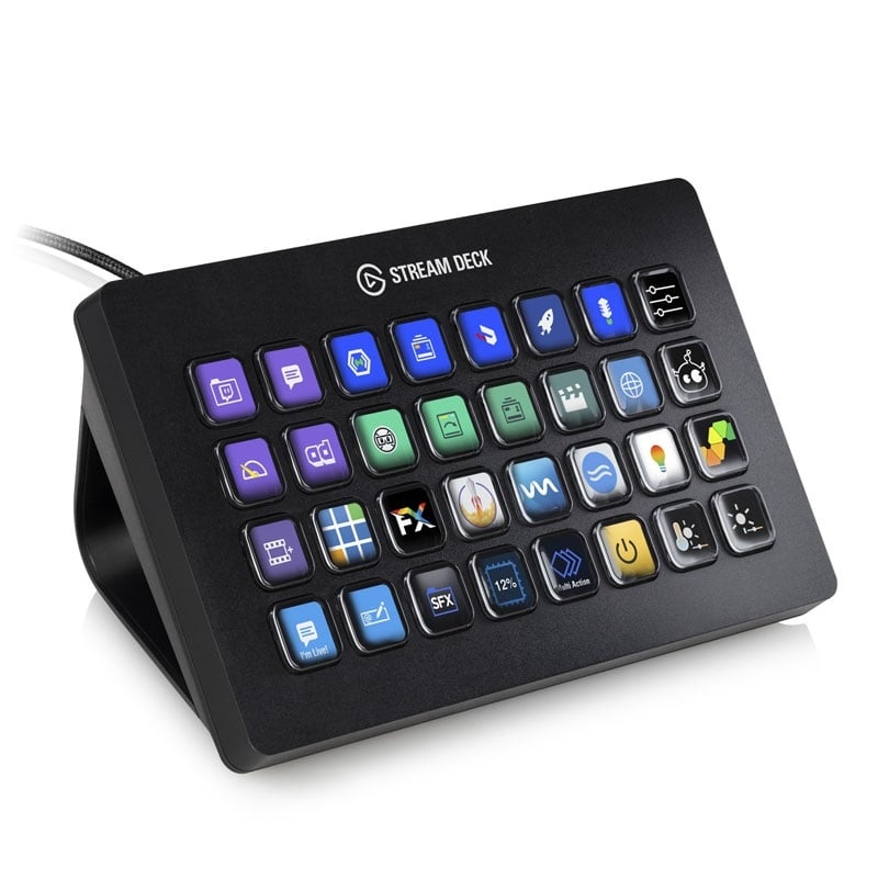 Elgato (Outlet) Stream Deck XL -hallintapaneeli, musta