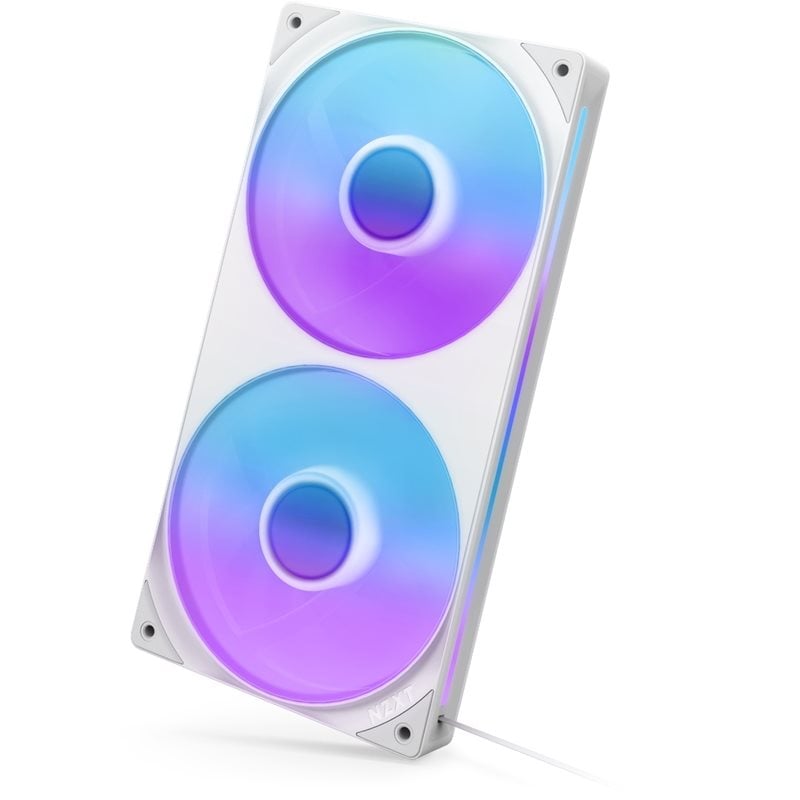 NZXT F240 RGB CORE White UNIBODY, 240mm PWM-laitetuuletin, valkoinen