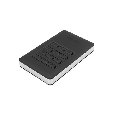 Verbatim 2TB Store 'n' Go, 2.5" ulkoinen kiintolevy salasananäppäimistöllä, 3.2 Gen1 USB-C, musta