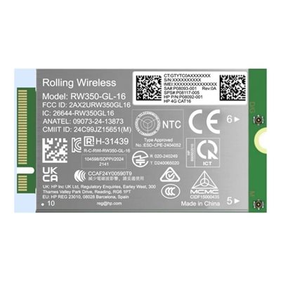 HP 4G LTE-AP Cat 16 WWAN, sisäinen 4G LTE -modeemi, M.2 -kortti