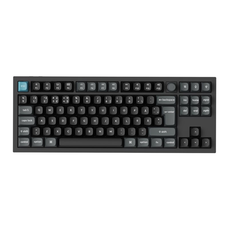Keychron Q3 Ultra, 8K langaton mekaaninen näppäimistö, 80%, Keychron POM Brown, musta