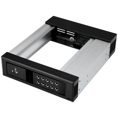 StarTech.com 3.5" kiintolevykehikko 5.25"-laitepaikkaan, Hot Swap, musta/harmaa