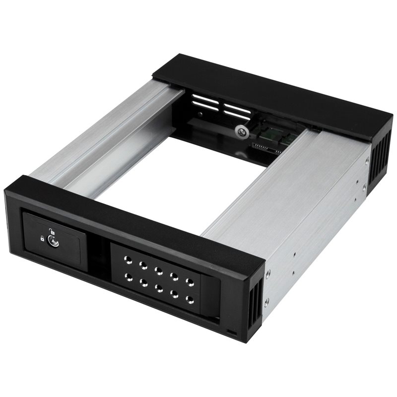 StarTech.com 3.5" kiintolevykehikko 5.25"-laitepaikkaan, Hot Swap, musta/harmaa