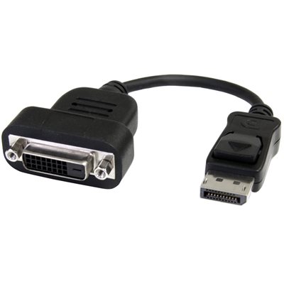 StarTech.com DisplayPort 1.2 -> DVI-D Single Link -adapteri, musta