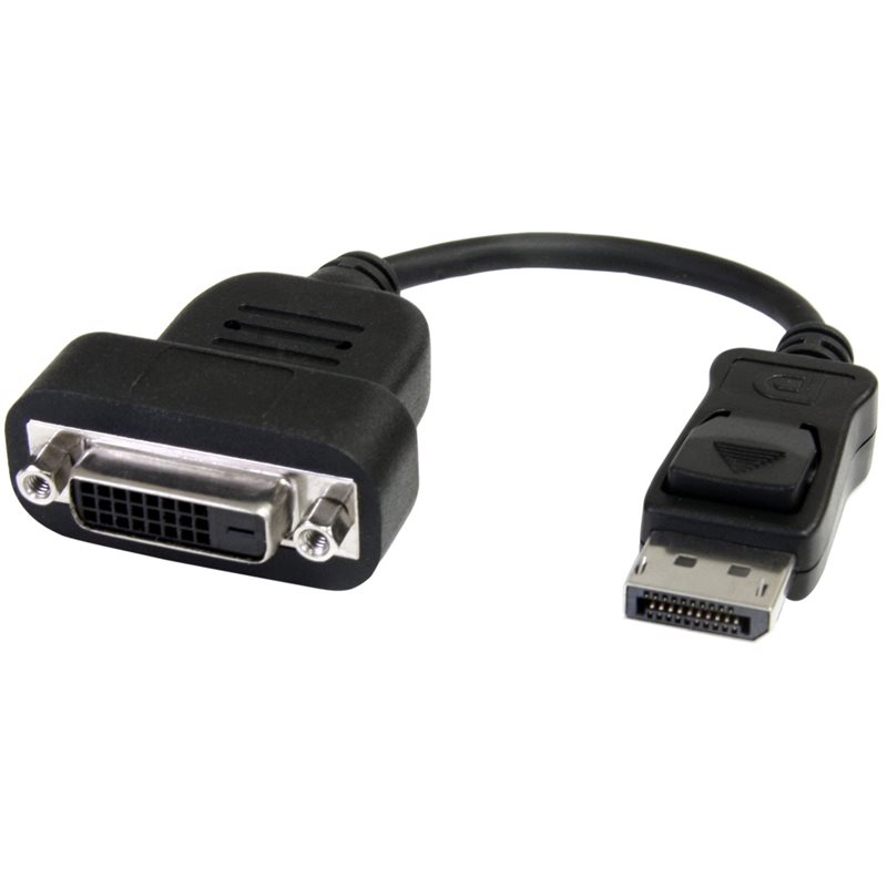 StarTech.com DisplayPort 1.2 -> DVI-D Single Link -adapteri, musta