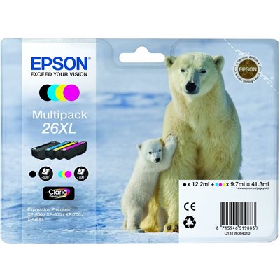 Epson Multipack 4-colours 26XL Claria Premium Ink