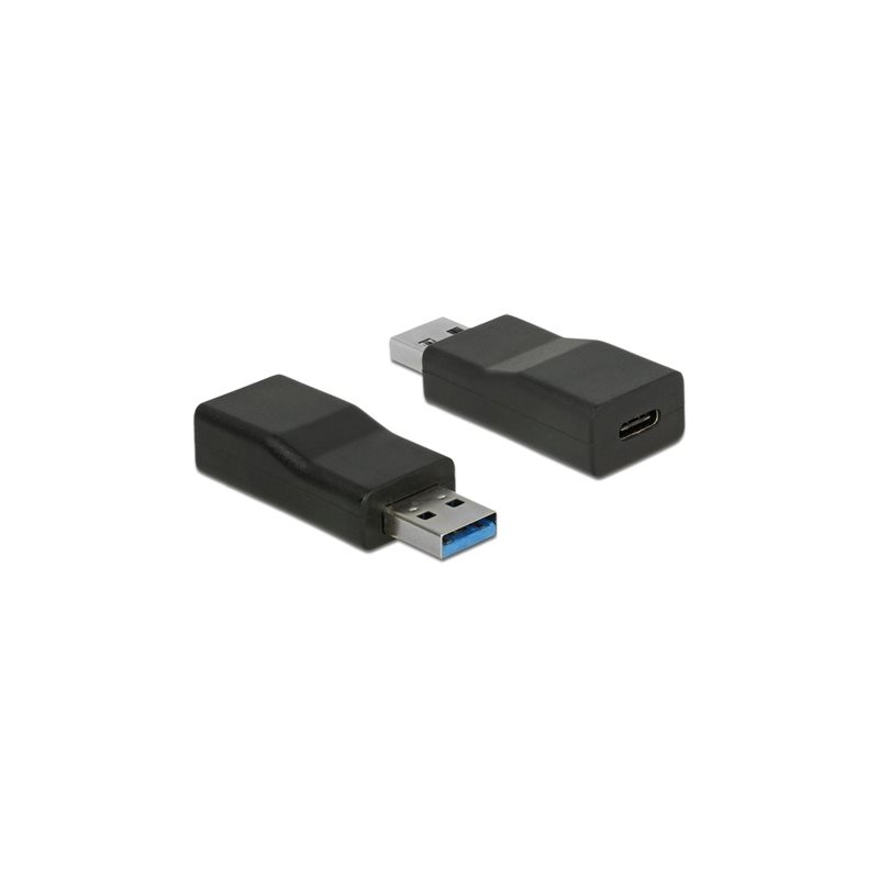 DeLock Adapteri USB 3.1 Gen 2 Type-A uros -> USB Type-C naaras