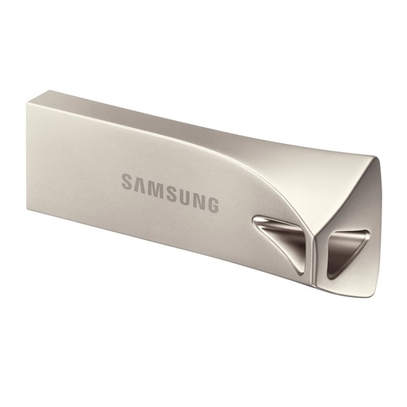 Samsung 256GB BAR Plus, 3.1 Gen1 USB-A -muistitikku, 400 MB/s, Champagne Silver