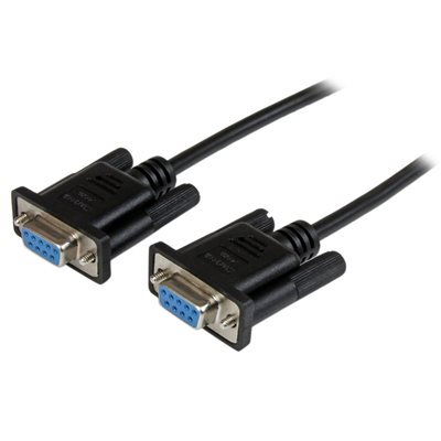 StarTech.com RS-232 / DB-9 -nollamodeemikaapeli, 2m, musta