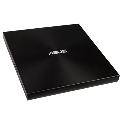Asus ZenDrive U9M (SDRW-08U9M-U), ultraohut ulkoinen 8x polttava DVD-asema, USB-A/USB-C, musta