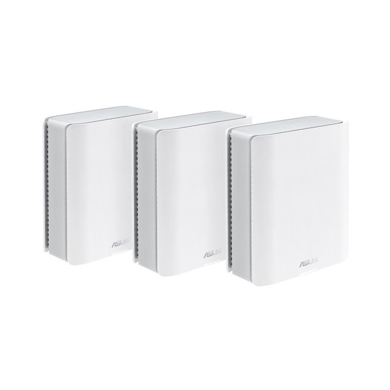 Asus ZenWiFi BT8 - 3 pack, Tri-band WiFi 7 (802.11be) Mesh -järjestelmä, 3 kpl, valkoinen