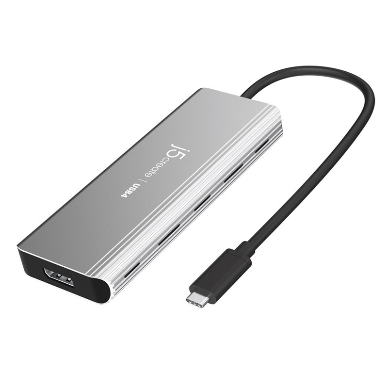 j5create USB4 Dual 4K Multi-Port -telakka, hopea