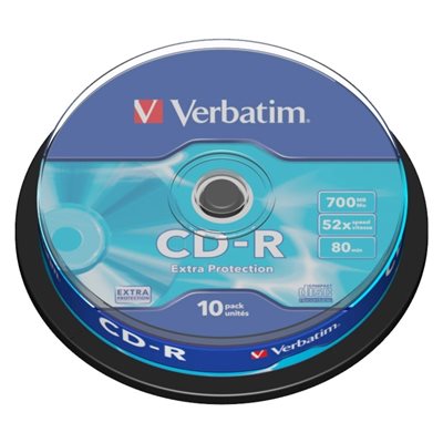 Verbatim Extra Protection CD-R 700MB/80min, 52x, spindle, 10kpl