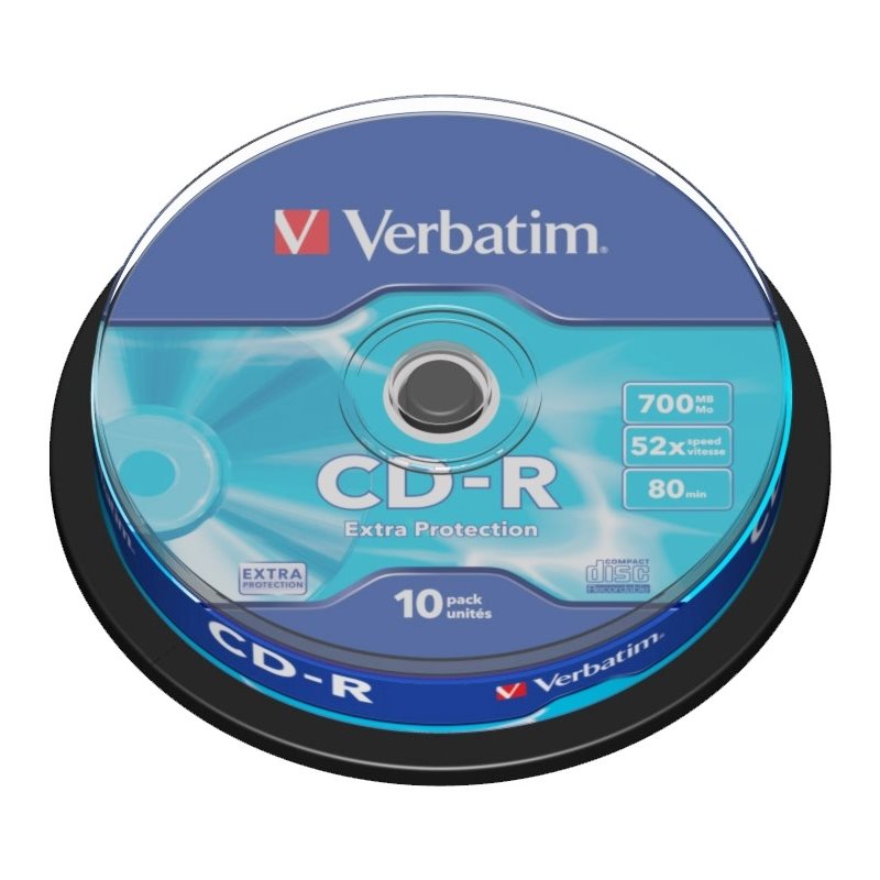 Verbatim CD-R 700MB/80min, 52x, spindle, 10kpl