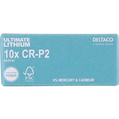 Deltaco CR-P2 -paristo, 10kpl