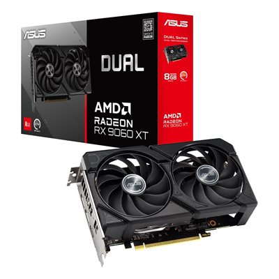 Asus Radeon RX 9060 XT Dual -näytönohjain, 8GB GDDR6