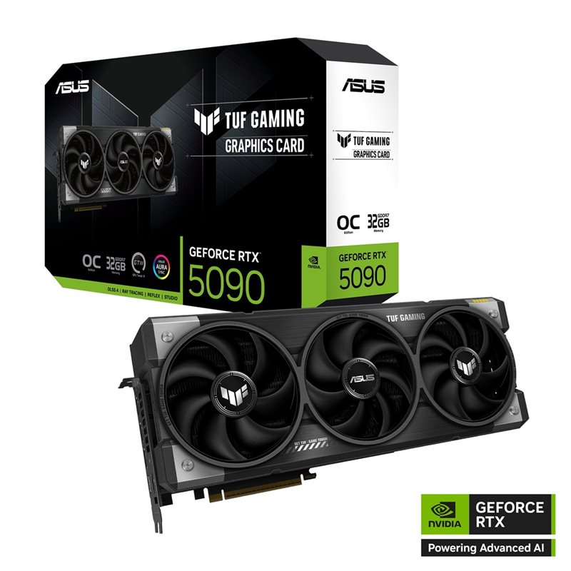 Asus (Outlet) GeForce RTX 5090 TUF Gaming - OC Edition -näytönohjain, 32GB GDDR7