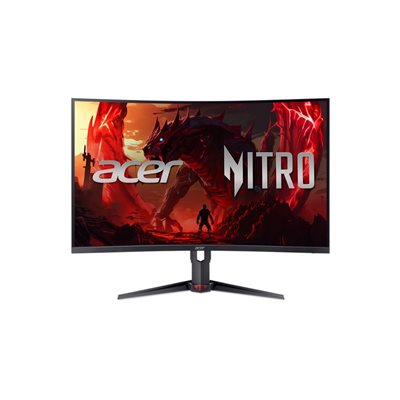 Acer 31,5" Nitro XZ323QU P1, kaareva 180Hz WQHD-pelimonitori, musta