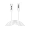 Sandberg (Outlet) 3.2 Gen2 USB-C -jatkokaapeli, 100W, 2m, valkoinen