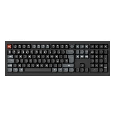 Keychron V6 Ultra, langaton 8K mekaaninen näppäimistö, 100%, POM Brown, musta