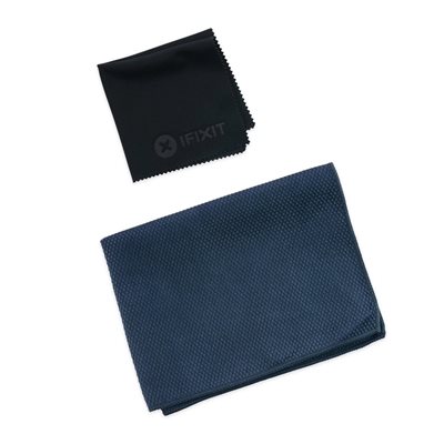 iFixit Mikrokuitupuhdistusliina, musta, 2kpl