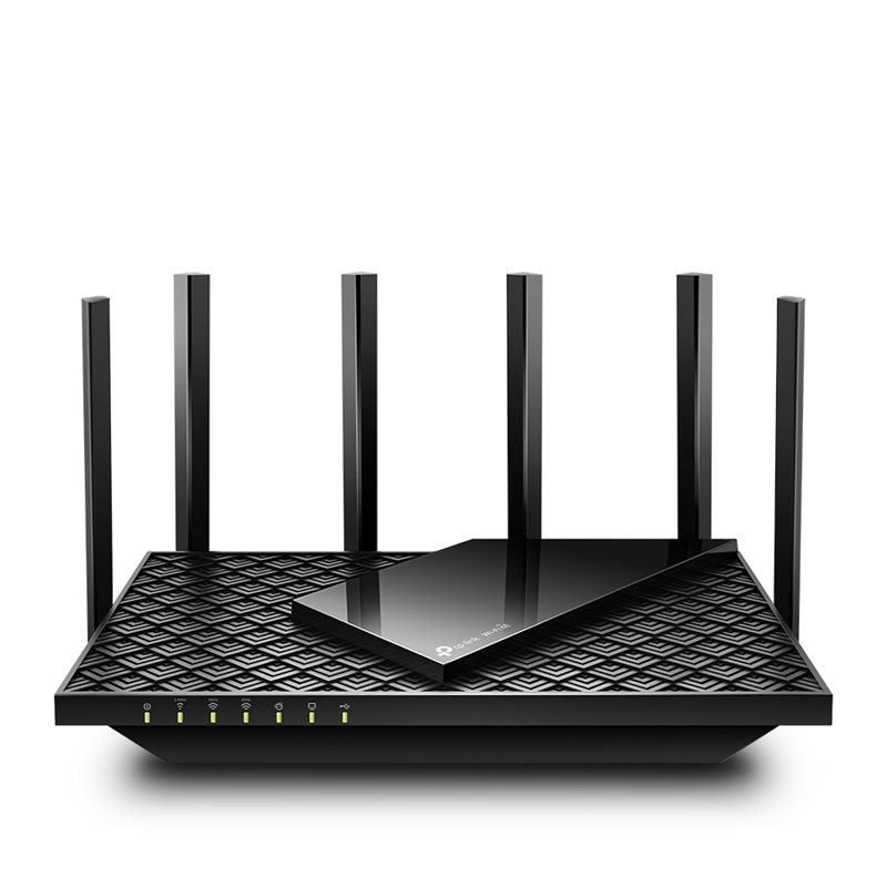 TP-Link Archer AXE75, Tri-band AXE5400 Wi‑Fi 6E -reititin, musta