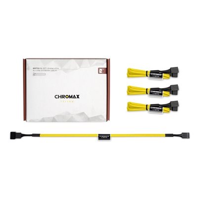 Noctua NA-SEC1 chromax.yellow -jatkokaapelisarja, keltainen/musta