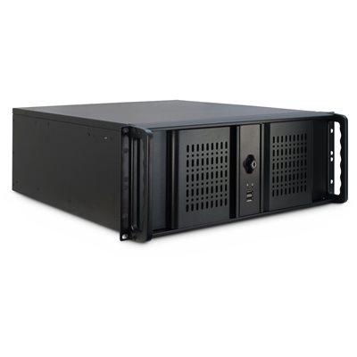 Inter-Tech 4U 4098-S, 19" Rack-kotelo, musta