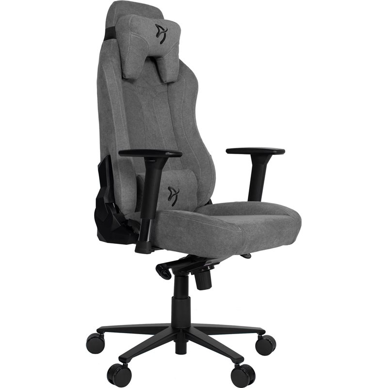 Arozzi Vernazza Gaming Chair Soft Fabric, kangasverhoiltu pelituoli, musta/harmaa