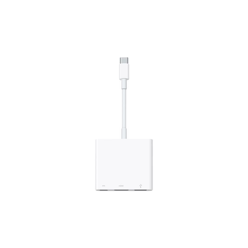 Apple USB-C Digital AV Multiport Adapter -sovitin, valkoinen