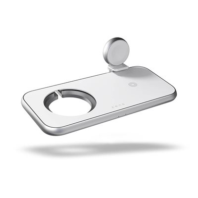 ZENS 4in1 -laturi, Magsafe, valkoinen/hopea