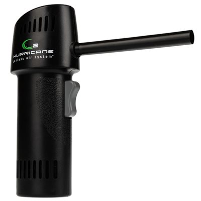 IT Dusters (B-Stock) O2 Hurricane Canless Air System, akkukäyttöinen ilmapuhdistuslaite, musta