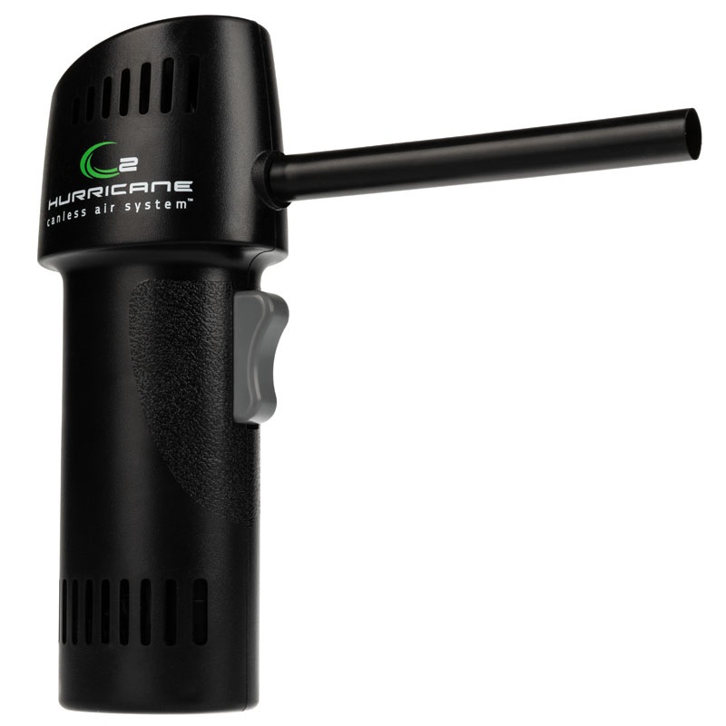IT Dusters (B-Stock) O2 Hurricane Canless Air System, akkukäyttöinen ilmapuhdistuslaite, musta