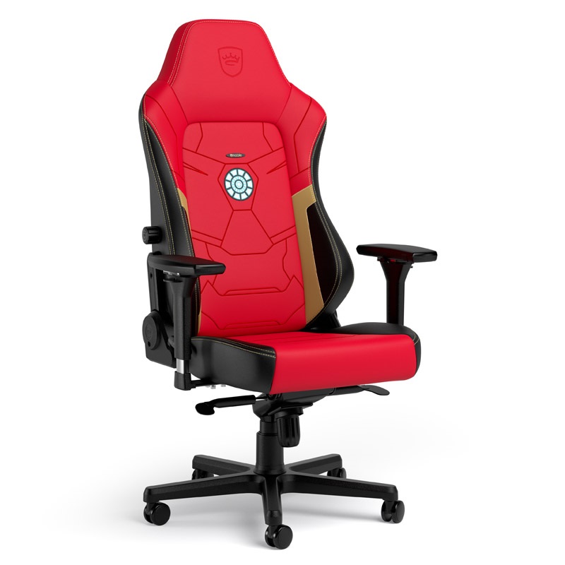 noblechairs HERO Gaming Chair - Iron Man Special Edition, keinonahkaverhoiltu tuoli, (Tarjous! Norm. 489,90€)
