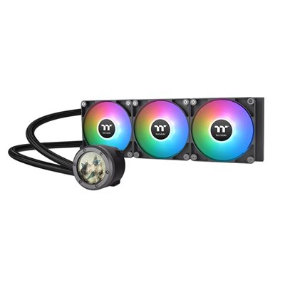 Thermaltake TH360 V2 Ultra ARGB, 360mm AIO-nestejäähdytysratkaisu prosessorille, musta