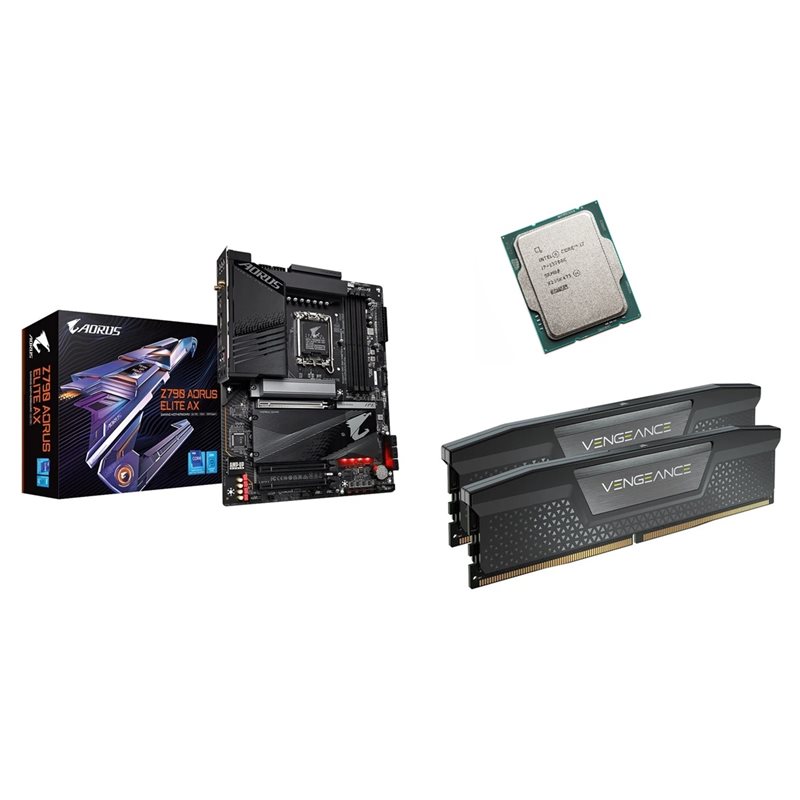 Gigabyte Z790 AORUS ELITE AX + Intel Core i7-13700K + 32GB DDR5 5600MHz (Bundletarjous!)