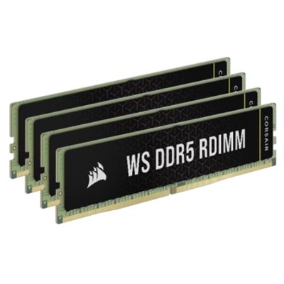 Corsair 64GB (4 x 16GB) WS DDR5 RDIMM, DDR5 6000MHz, CL40, 1.35V