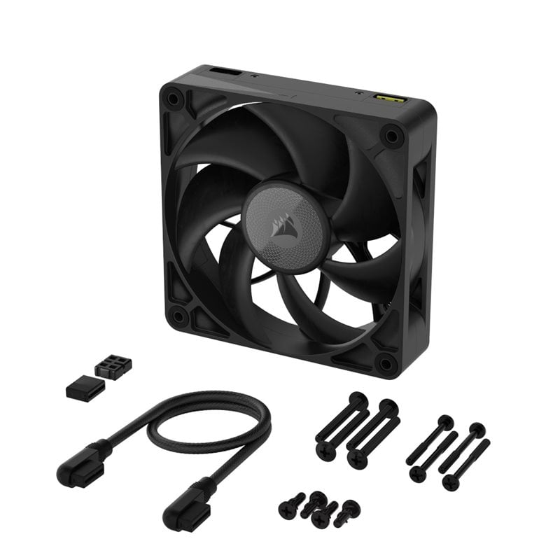 Corsair iCUE LINK RX120 RGB 120mm PWM Fan Expansion Kit -laajennussarja, musta